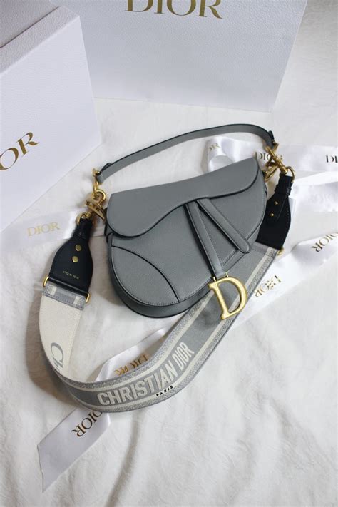 dior saddle bag grau|authentic dior saddle bag.